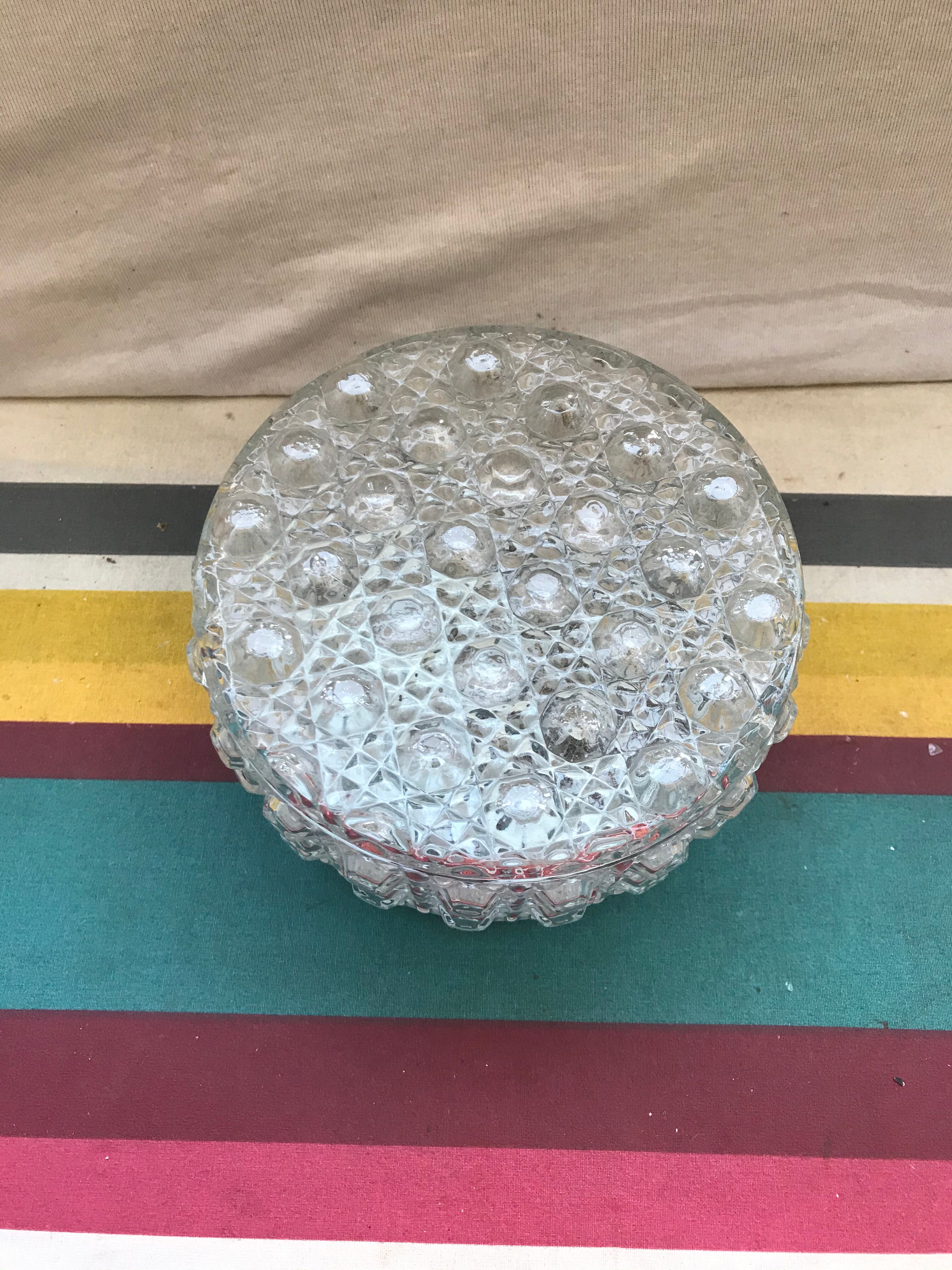 Glass sconce