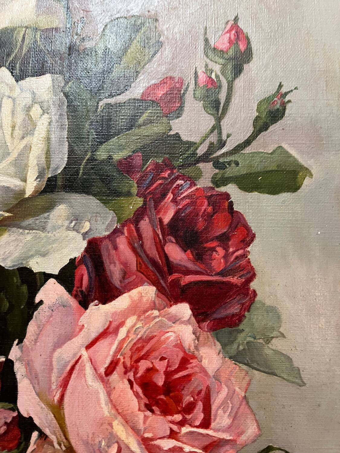 Oil on canvas “The Roses”