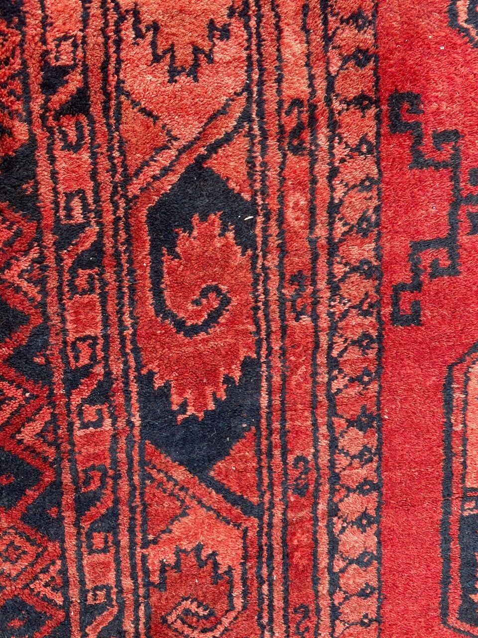 Ancient carpet turkmen ersari afghan 137x203 cm