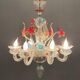 Venetian murano glass flower chandelier, 1960s