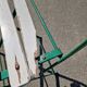 Set of 4 folding wrought iron bistro chairs