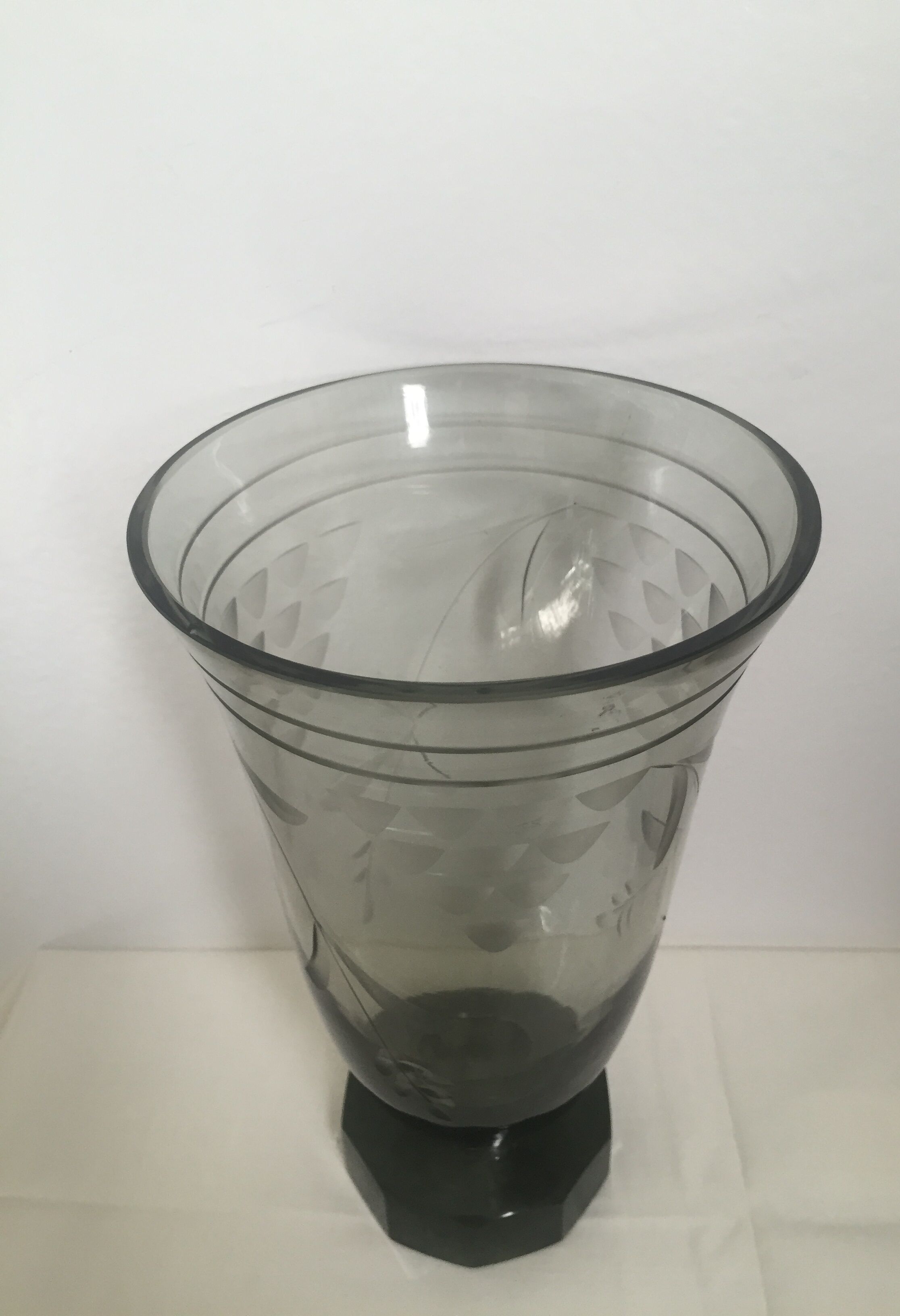 Ancient vase in bohemian crystal