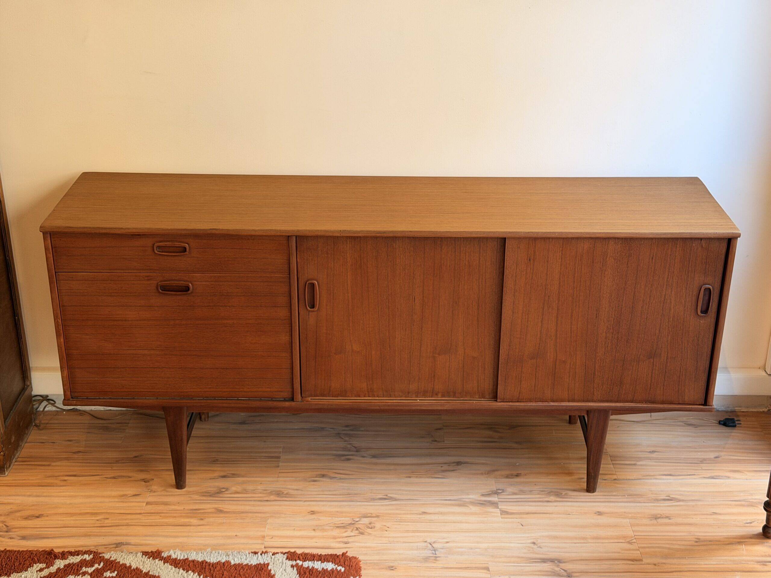 Scandinavian teak enfilade from the 1960s.