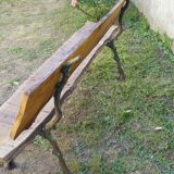 Cast iron and wood garden bench 1900