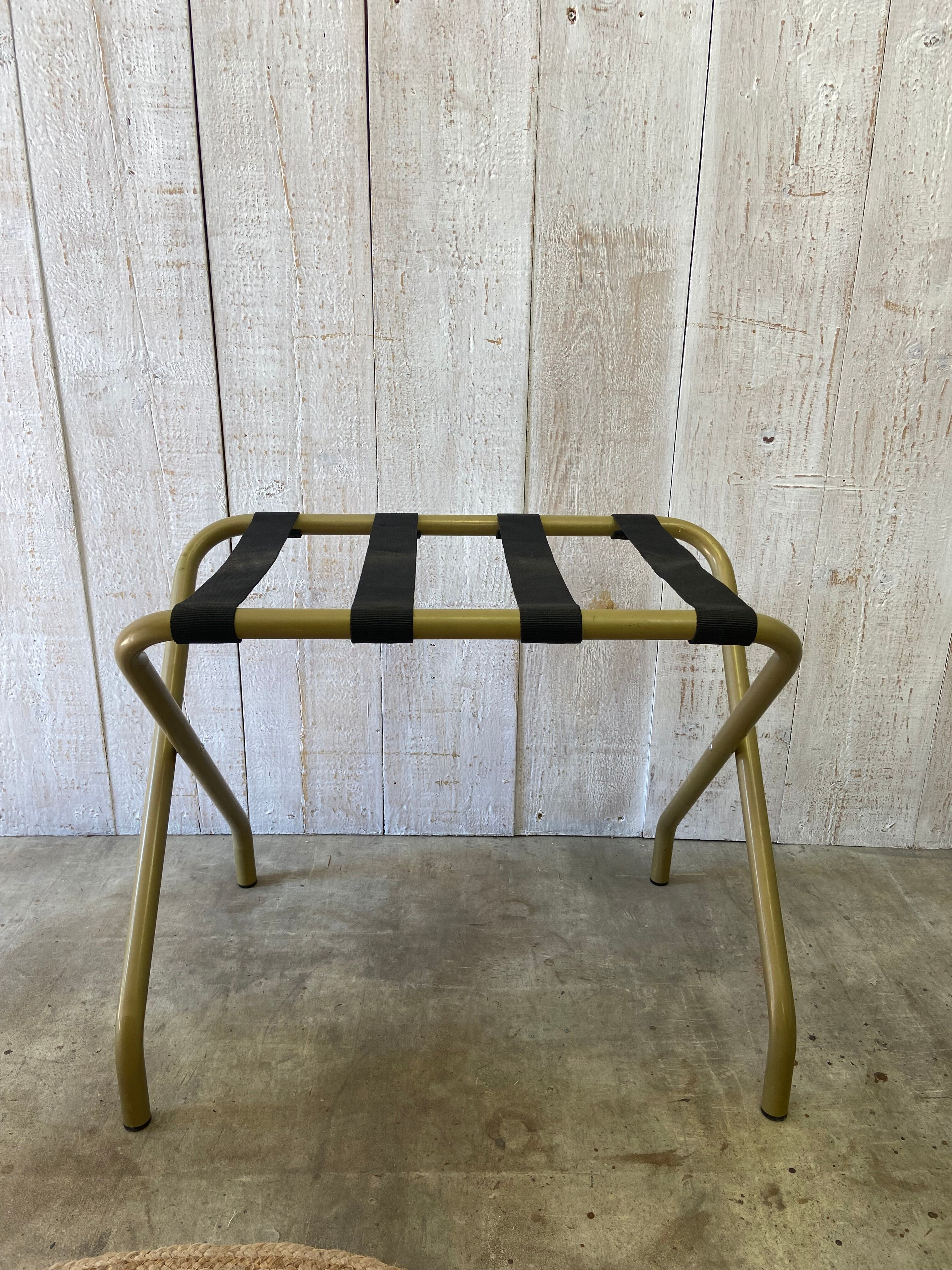 Vintage hotel luggage rack