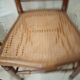 Set de 3 chaises bois et cannage