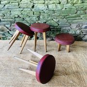 Ensemble de 4 tabourets vintage des années 60