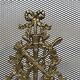 Brass fire screen and grille in the Louis XVI style in the taste of Maison Jansen.