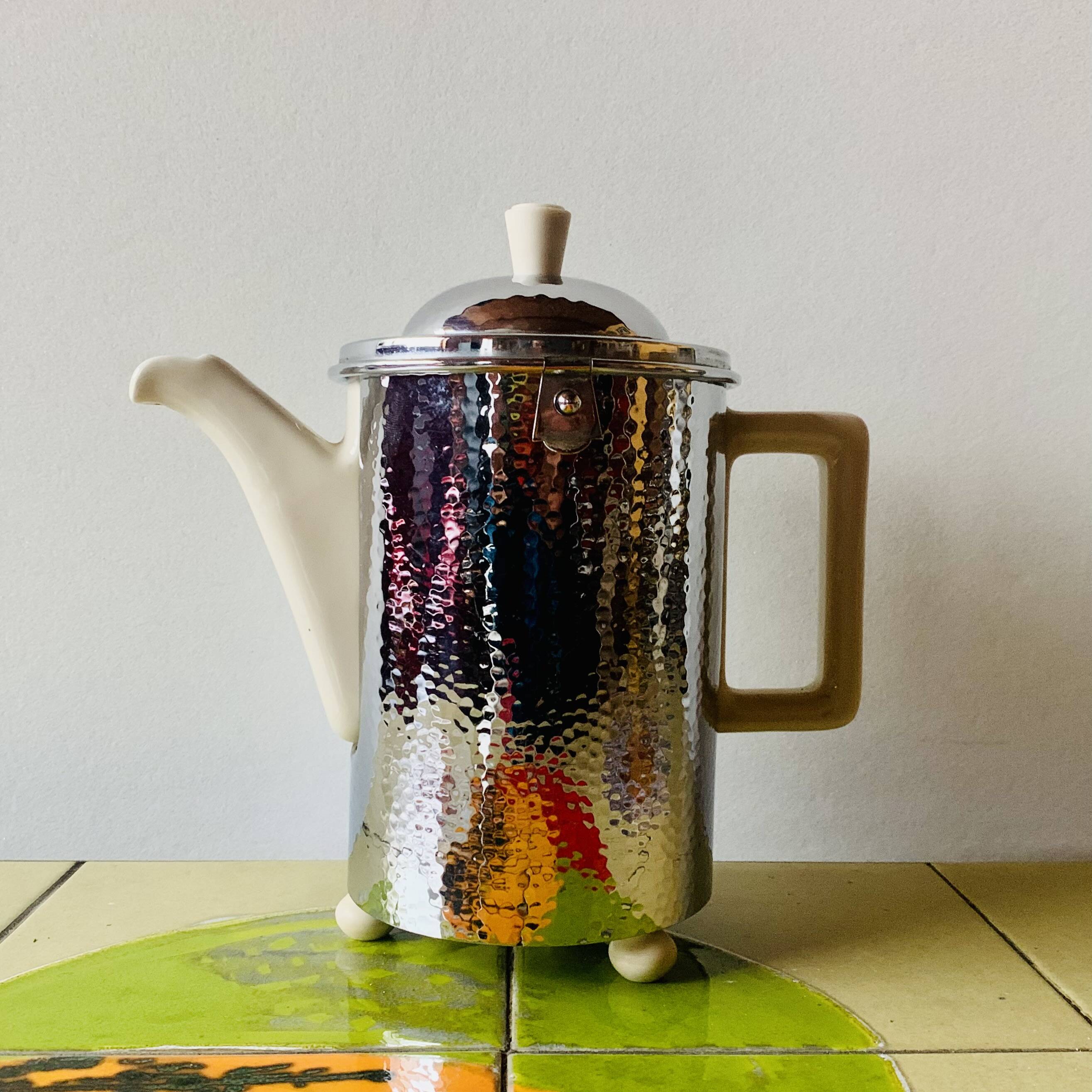 Art Deco porcelain and silver-plated Hutschenreuther WMF insulated coffee maker -1.0 L DRP