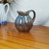 Stoneware Pitcher or Carafe in the Shape of a Pumpkin, Art Deco Period 1930s