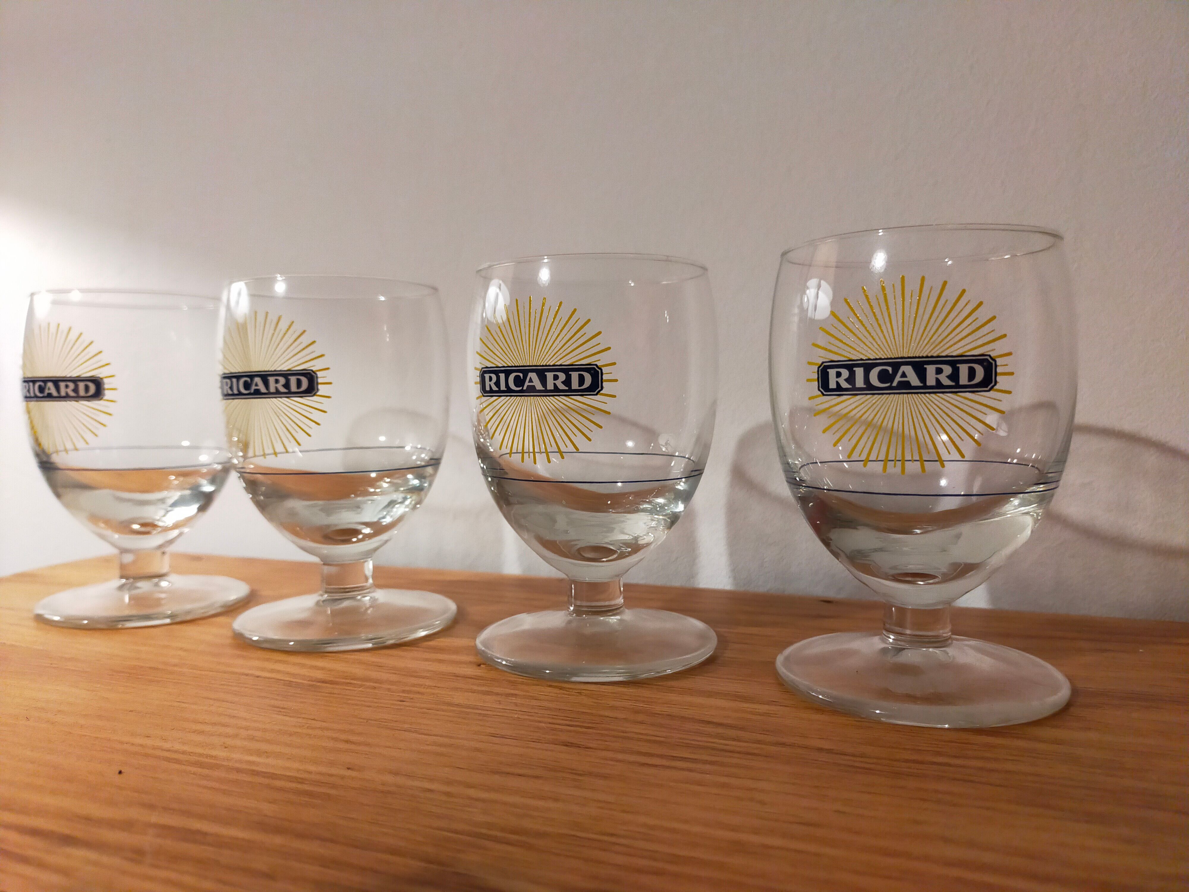 Lot de 4 verres ricard