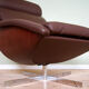 Mid-Century Danish Swivel Chair in Leather, 1970s