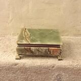 Onyx catchall box from the 1960s, vintage Italy.