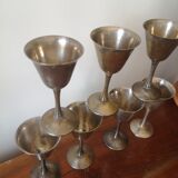 Metal liquor glasses