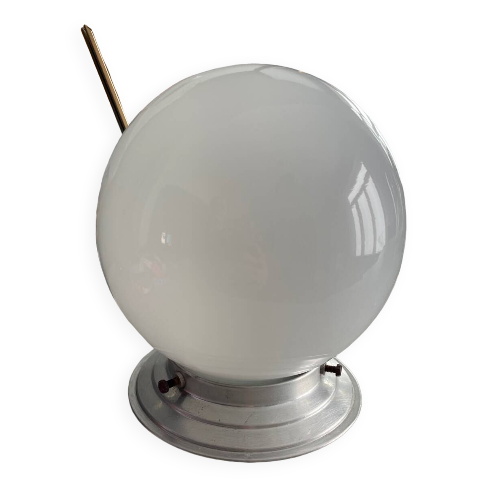 Vintage opaline globe ceiling light