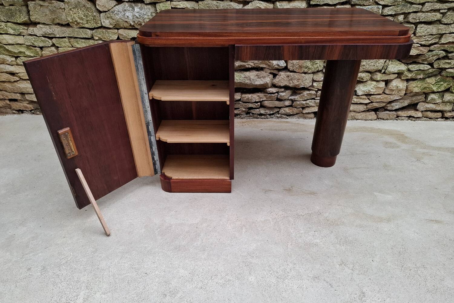 Art Deco Desk in Macassar Ebony