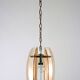 Mid-Century Italian pink and clear thick glass chandelier by Veca. Italy 1960s