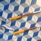 Pair of vintage reed ski poles