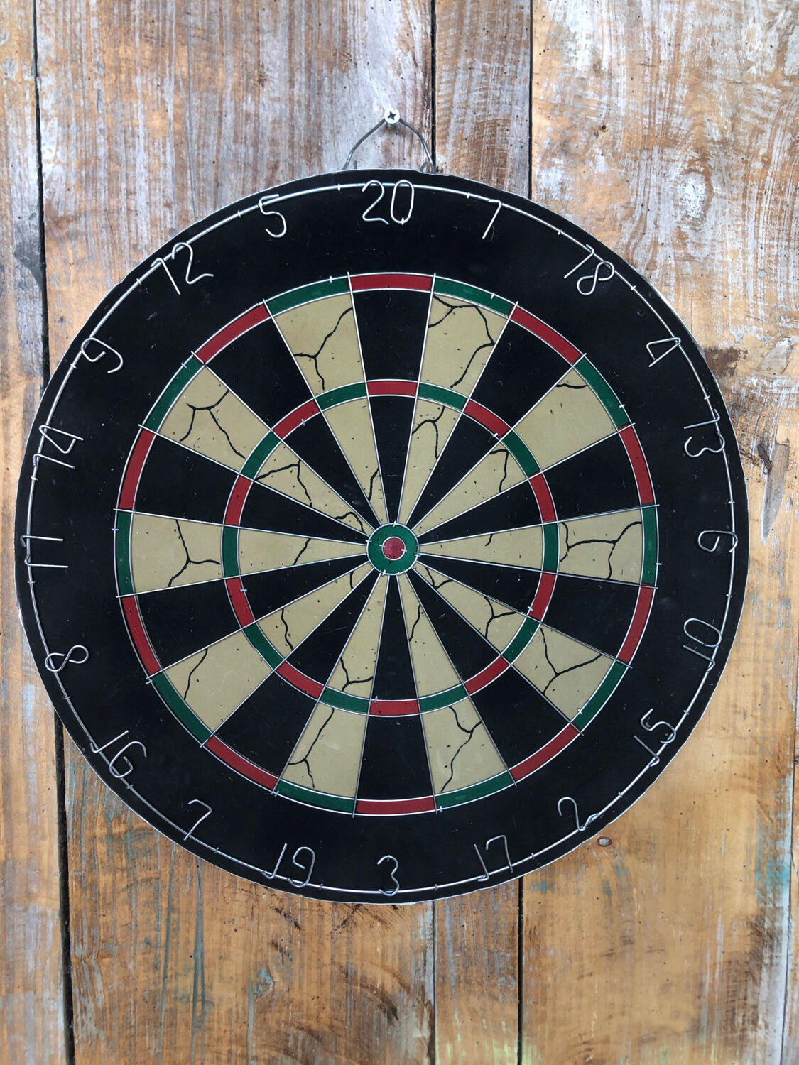 Old vintage dart board target
