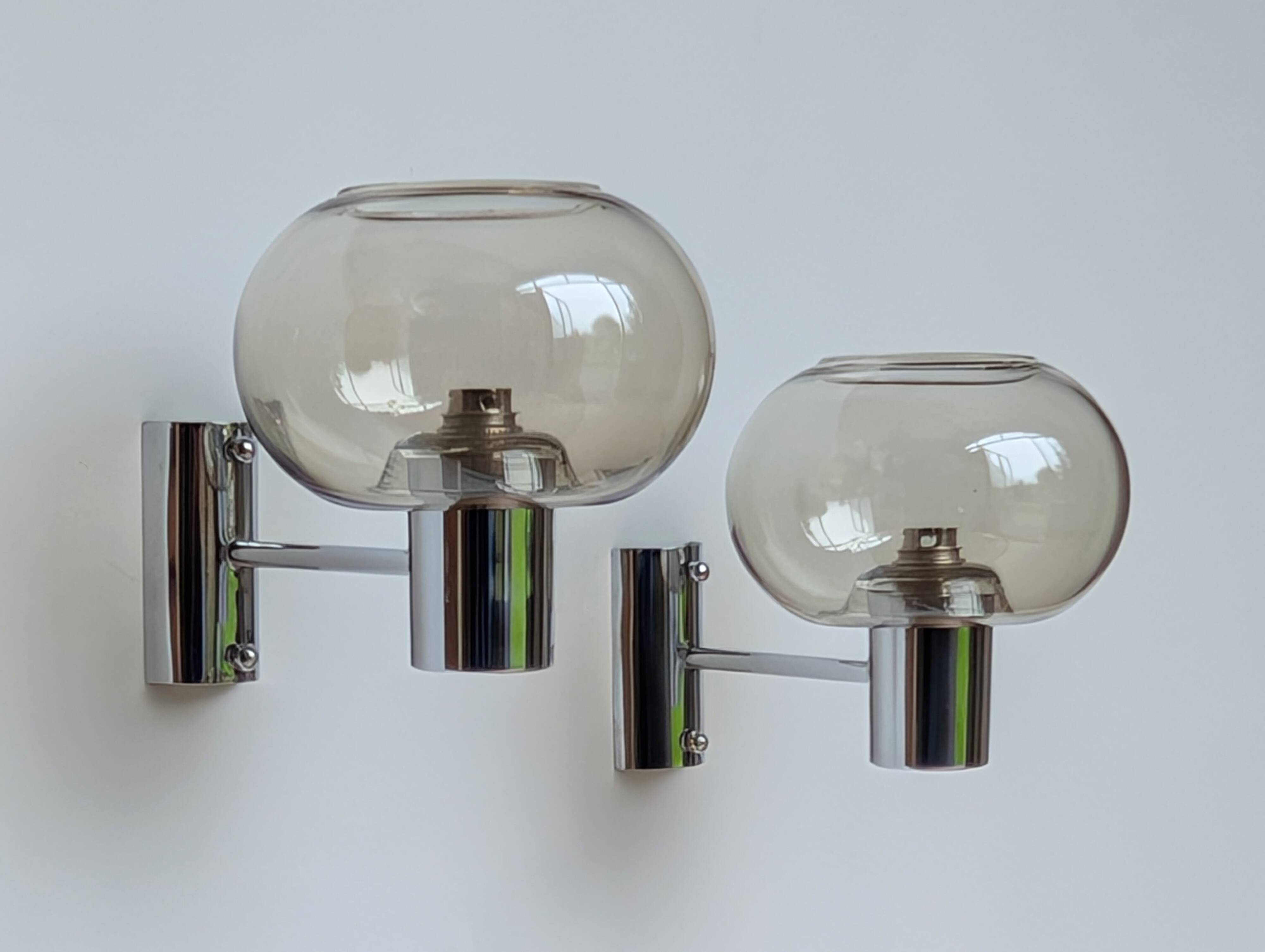 Pair of Sciolari wall lights