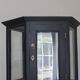 Antique black hexagonal display cabinet – 180 cm