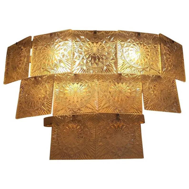 Midcentury Large Wall Lamp Kamenicky Senov, 1970s