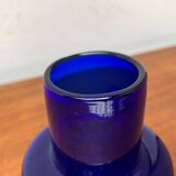 Glass vase from the GDR, mid-century from Veb Glaswerk Harz Derenburg, 1960s.