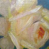 Painting bouquet of flowers by Lucien Le Guern