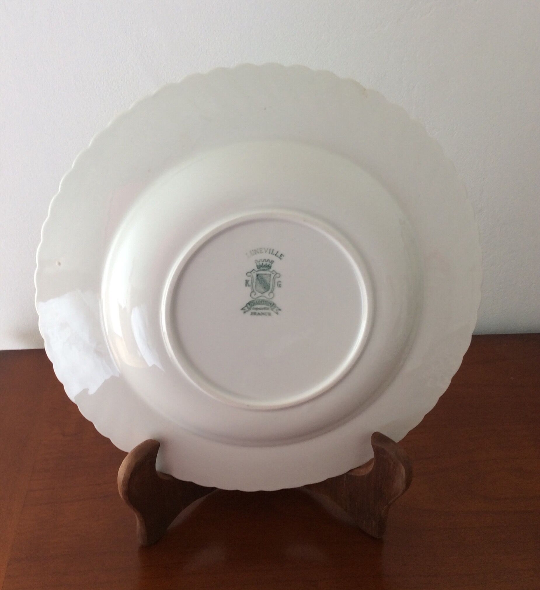 Half-hollow dish of Kelles and Guerin LUNEVILLE Vintage Tradition Model