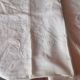 Large antique linen sheet monogrammed AH
