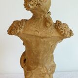 Terracotta bust of a woman signed Torcuato Tasso Y Nadal