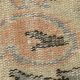Tapis oriental turc vintage pêche et bleu