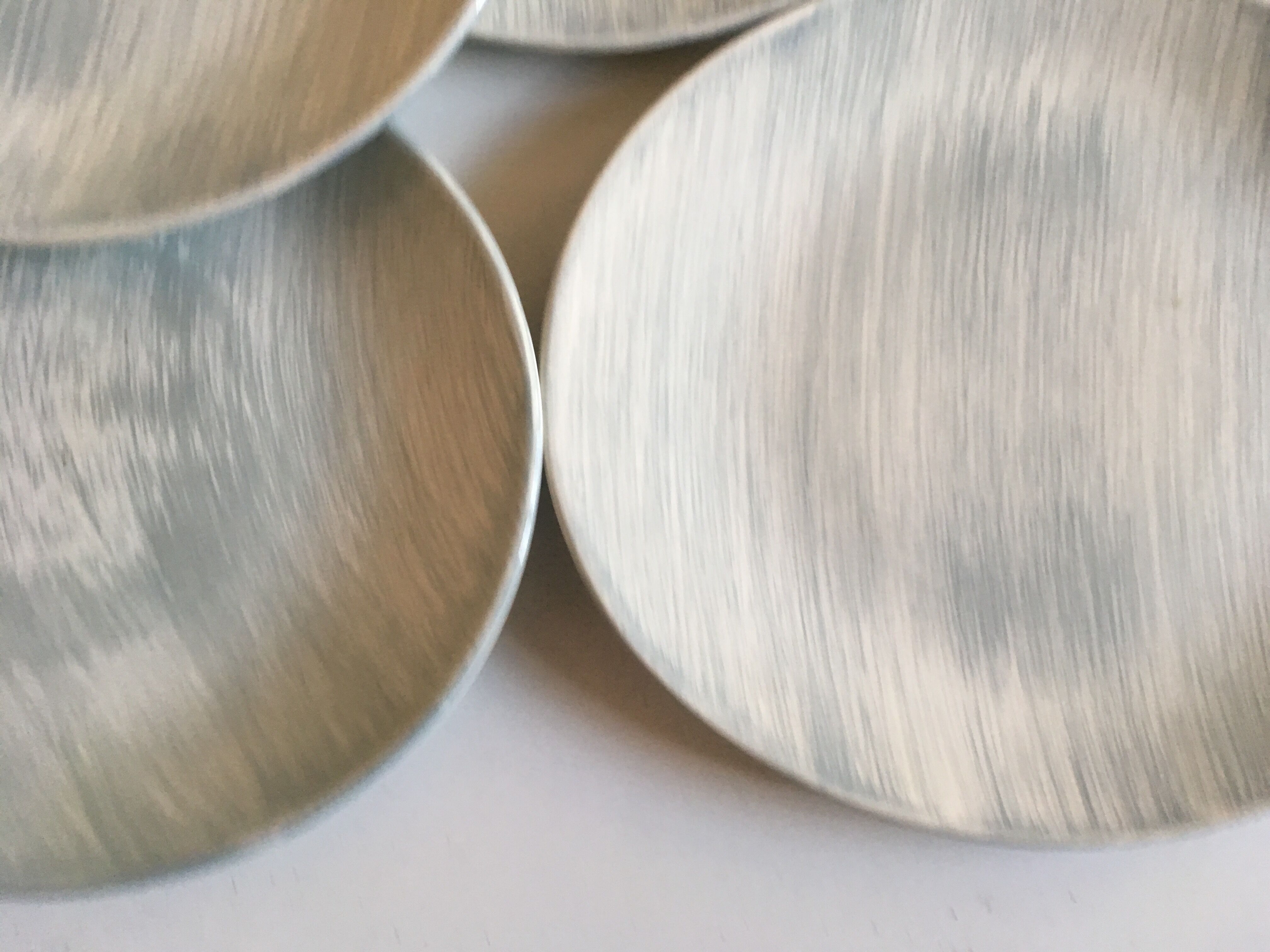 set of 11 Salins Faience Caribbean plates, 60s