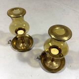 Peter Jensen Copenhagen brass candle holders Denmark 1960’s