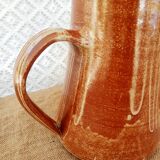 Coffee maker, stoneware decanter signed