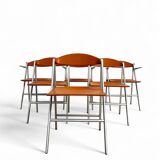 6 chaises pliantes Donald, Studio Cerri & Associati, Poltrona Frau
