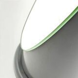 Tabletop 'Lipstick' Mirror in Glossy Grey Made in Italy, 1970s