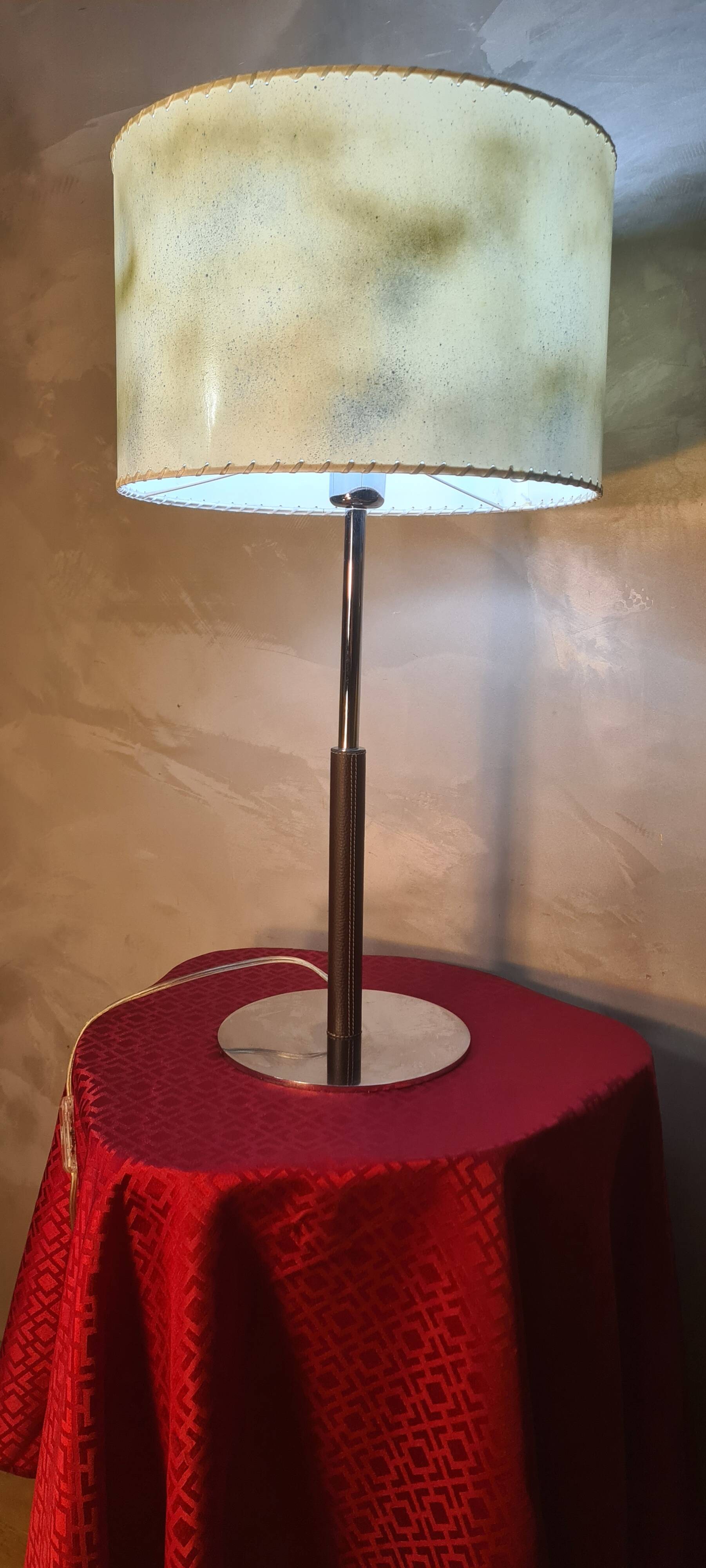 leather-covered lamp 1975 to 85