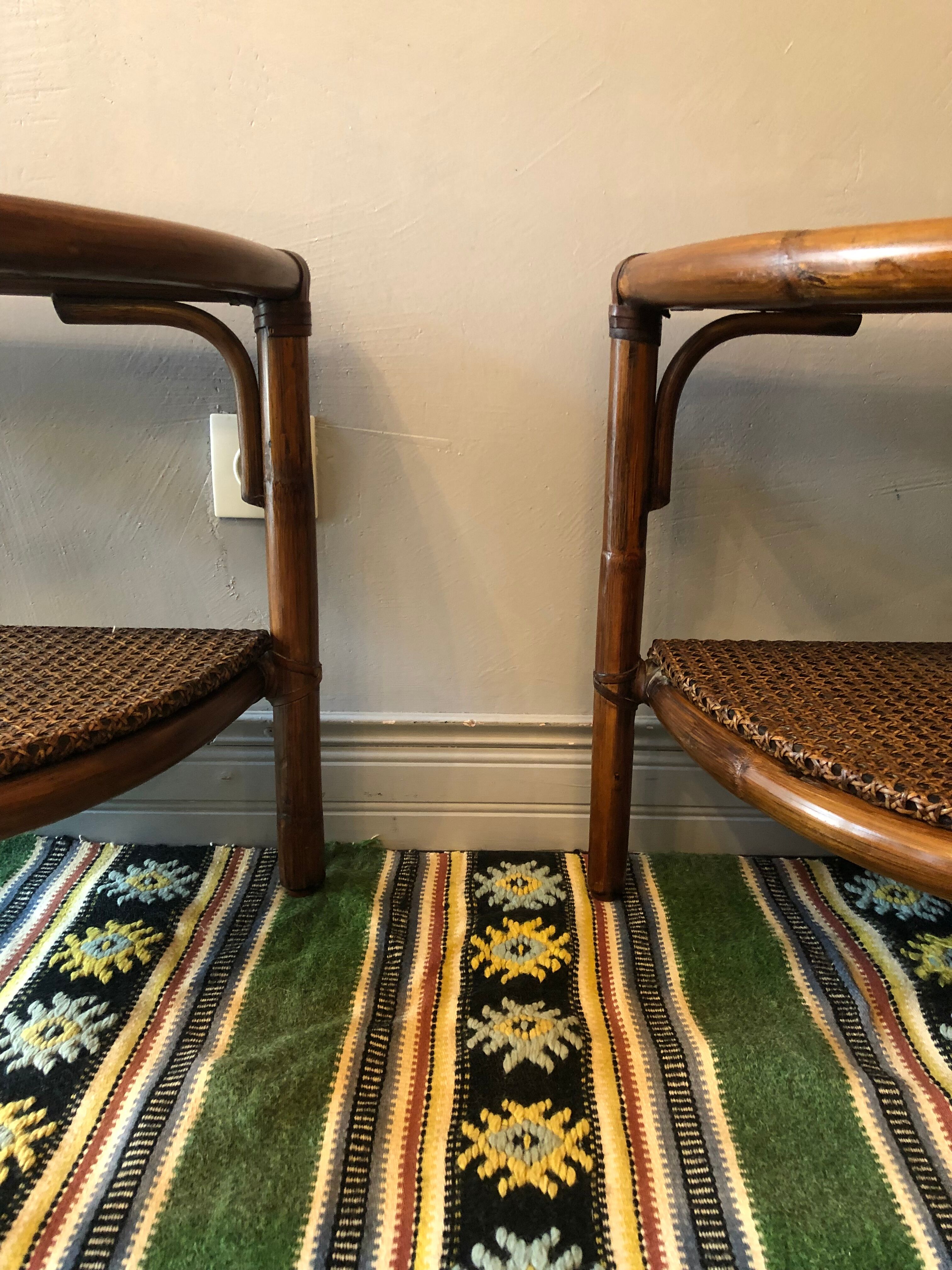 2 vintage bedside tables