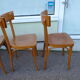 Lot de 6 chaises de bistrot bar en bois