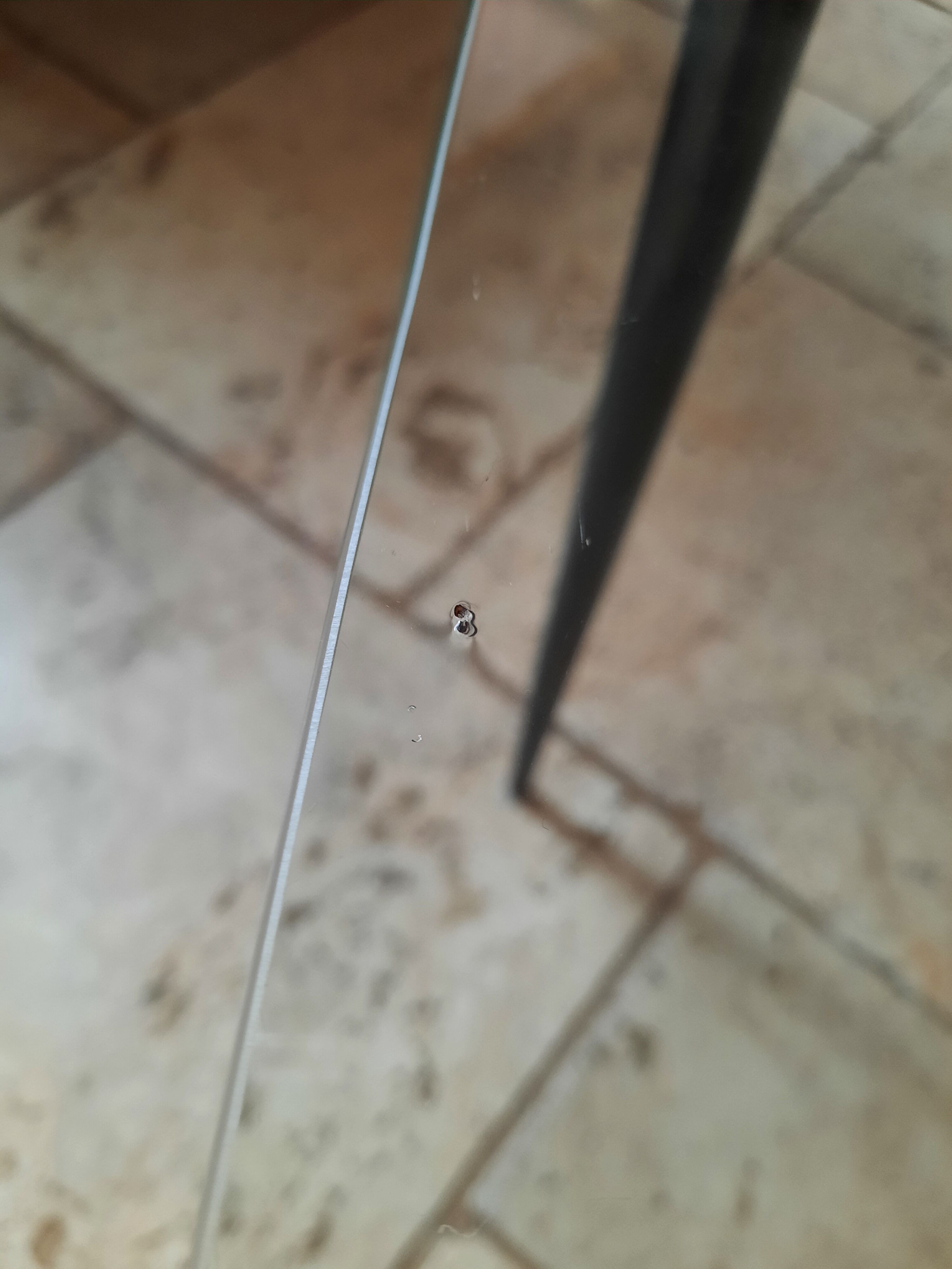 Vintage glass console