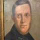 Portrait homme aux yeux bleus XIXe