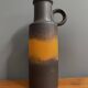 vase marron et orange Allemagne de l'Ouest Scheurich modèle 401-28 années 1970