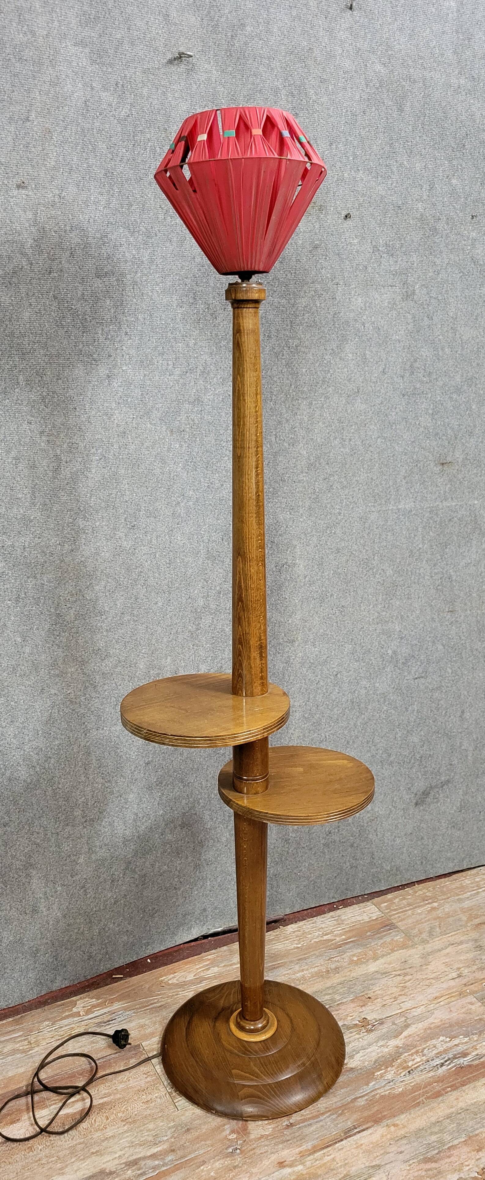 Art Deco style servant floor lamp, 1940-1950 period