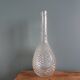Glass bottle carafe with pineapple diamond tip decoration
