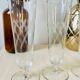 Ensemble de 4 flutes coupes de champagne vintage