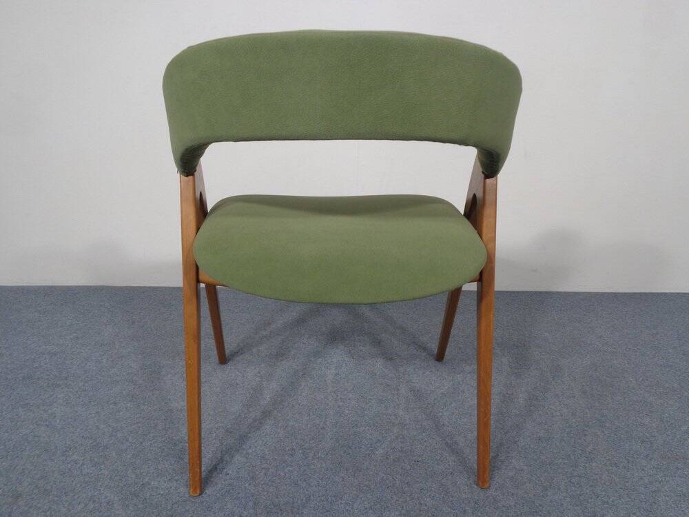 Beech chair in green, 1960s