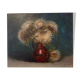 Old painting, still life with thistles signed C.Jung, 1928