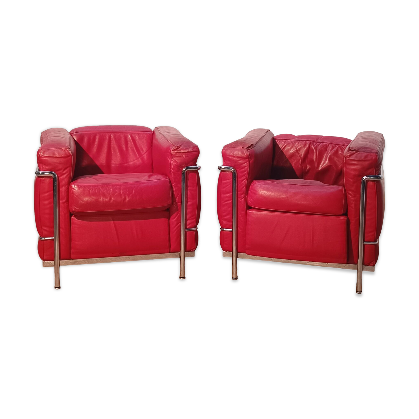 Paire de fauteuils LC2, Le Corbusier pour Cassina