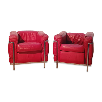 Paire de fauteuils LC2, Le Corbusier pour Cassina